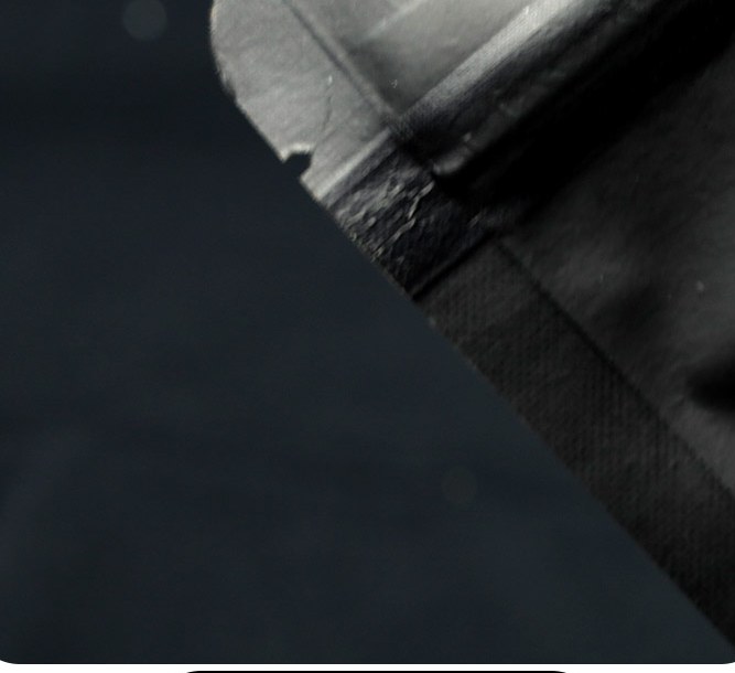 Black Matte Window Kraft Bag detail 5