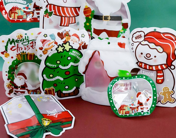 Christmas Gift Shaped Bag detail 2