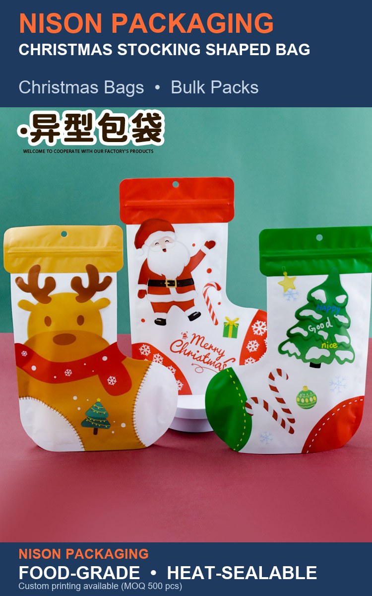 Christmas Stocking Shaped Bag detail 1