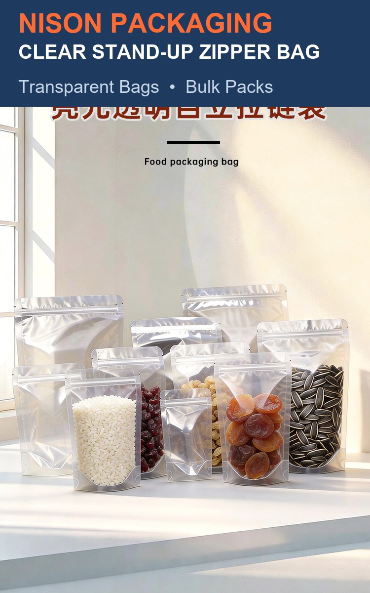 Clear Stand-Up Zipper Bag detail 1