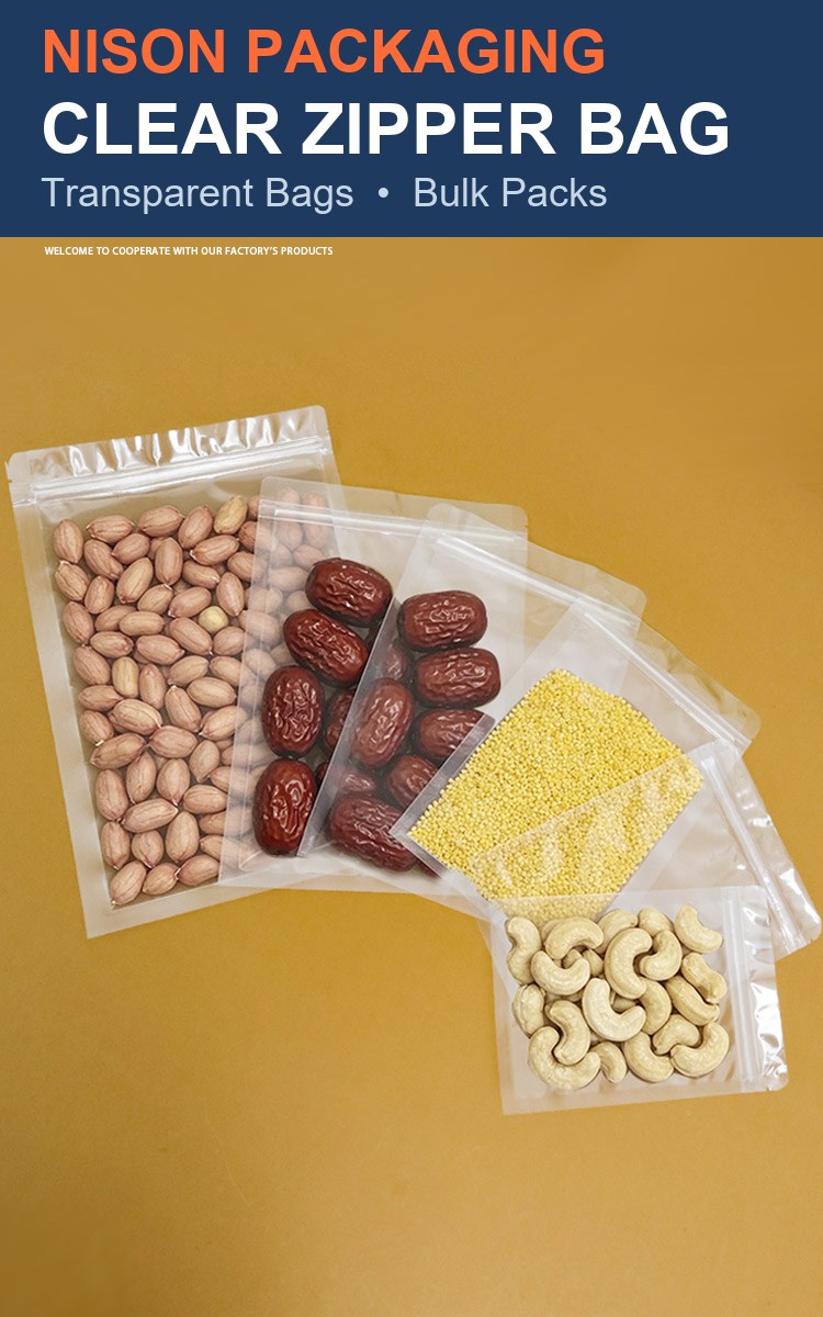 Clear Zipper Bag detail 1