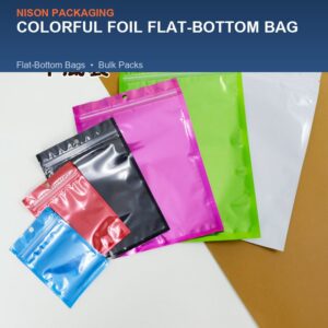Colorful Foil Flat-Bottom Bag