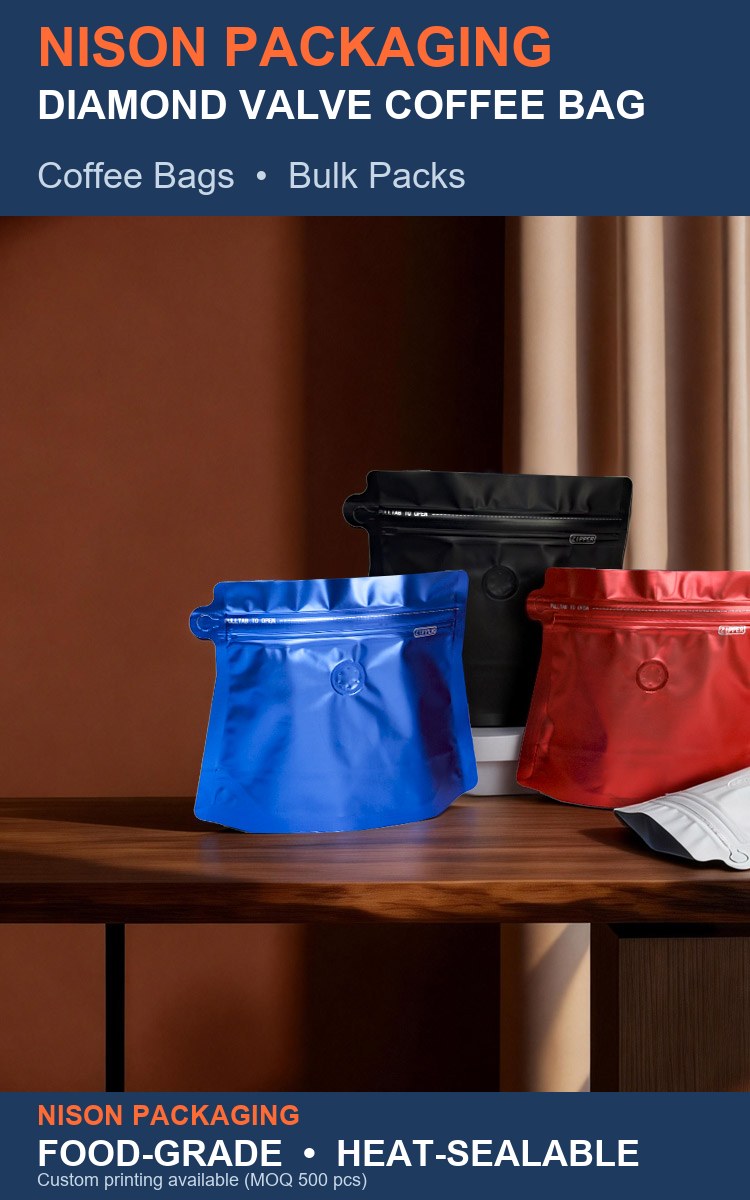 Diamond Valve Coffee Bag detail 1