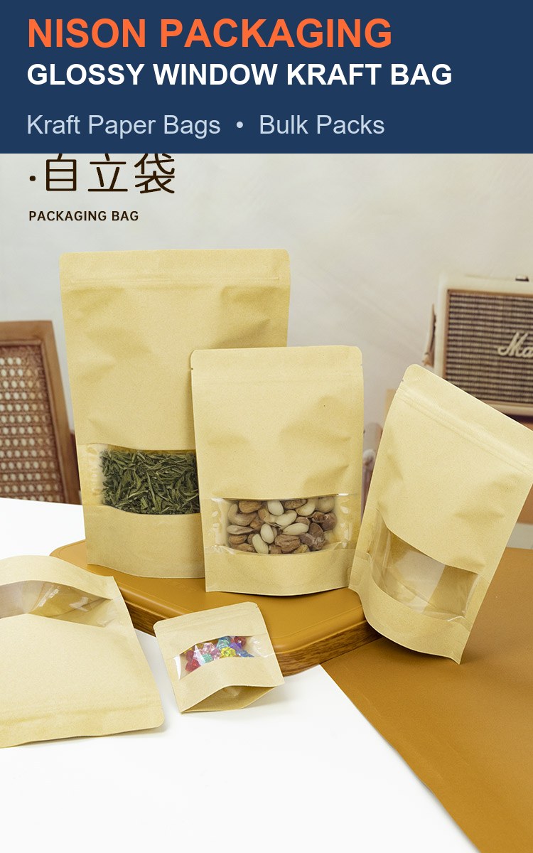 Glossy Window Kraft Bag detail 1