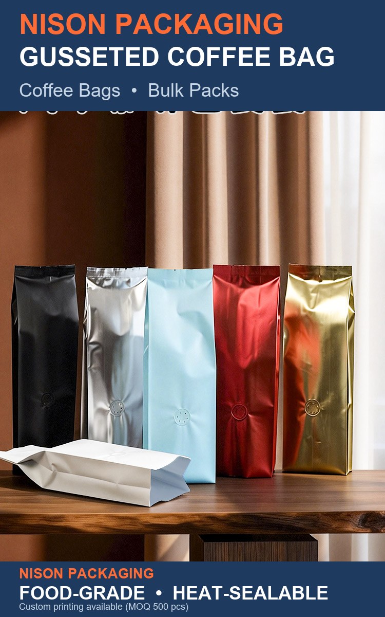 Gusseted Coffee Bag detail 1
