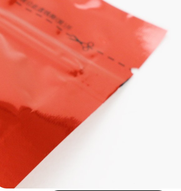 Heavy-Duty Red Foil Tea Pouch detail 4