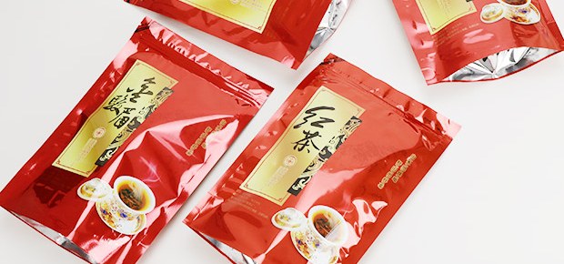 Heavy-Duty Red Foil Tea Pouch detail 8
