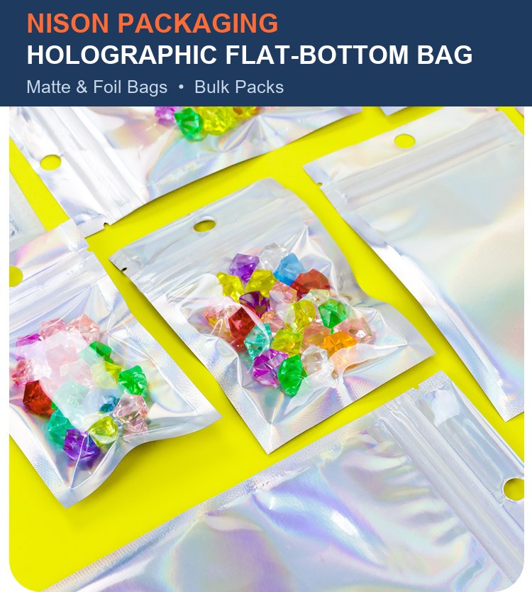 Holographic Flat-Bottom Bag detail 8