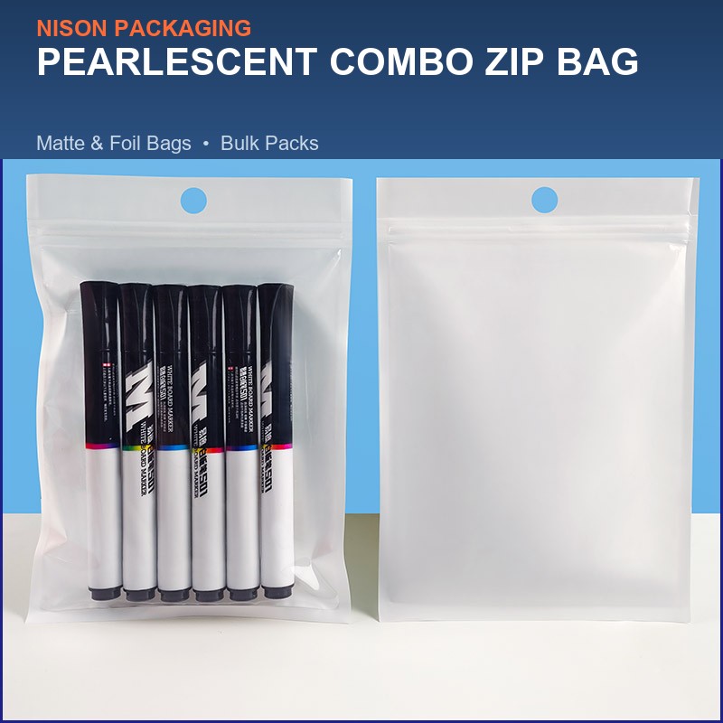 Pearlescent Combo Zip Bag