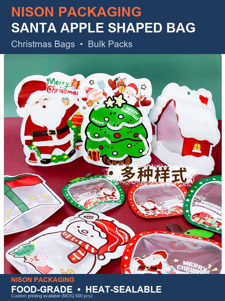 Santa Apple Shaped Bag detail 2