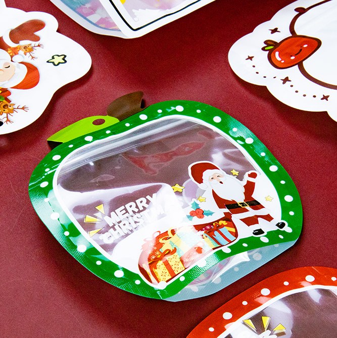 Santa Apple Shaped Bag detail 6