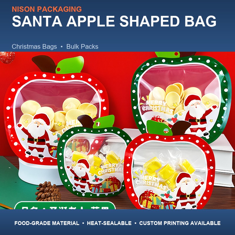 Santa Apple Shaped Bag