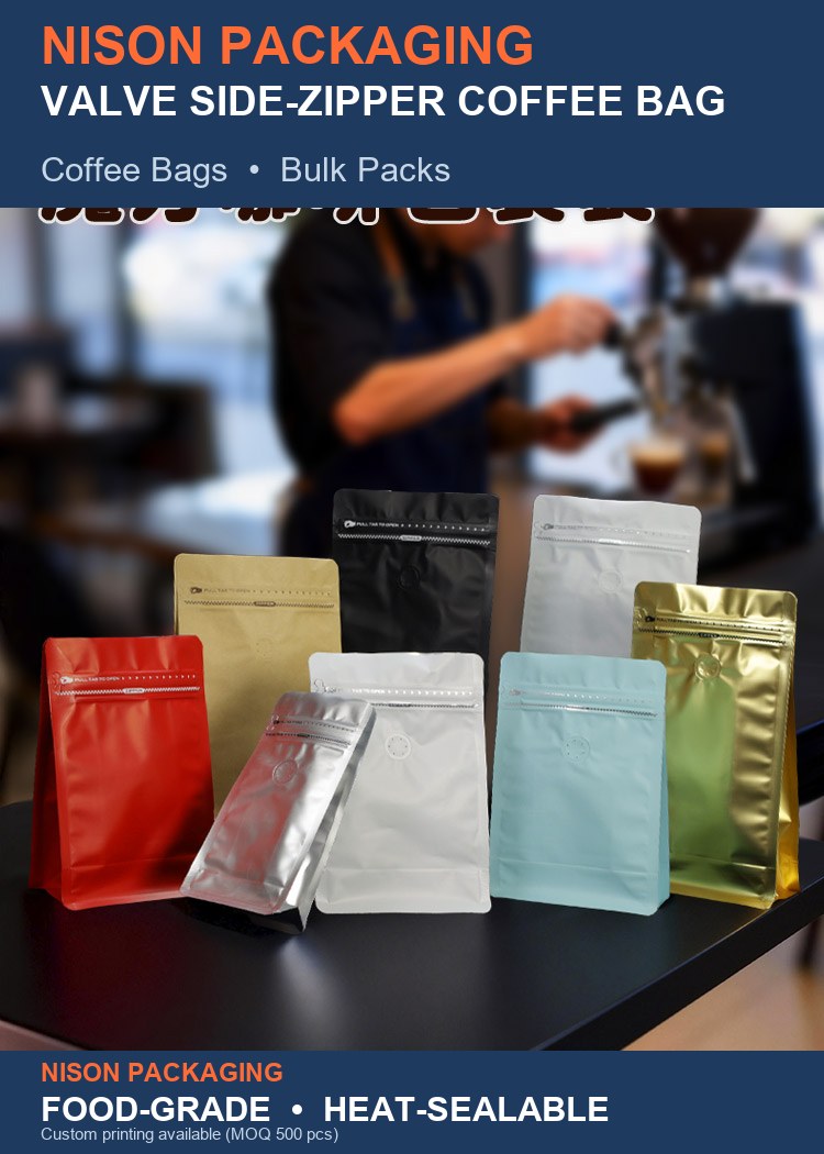 Valve Side-Zipper Coffee Bag detail 1
