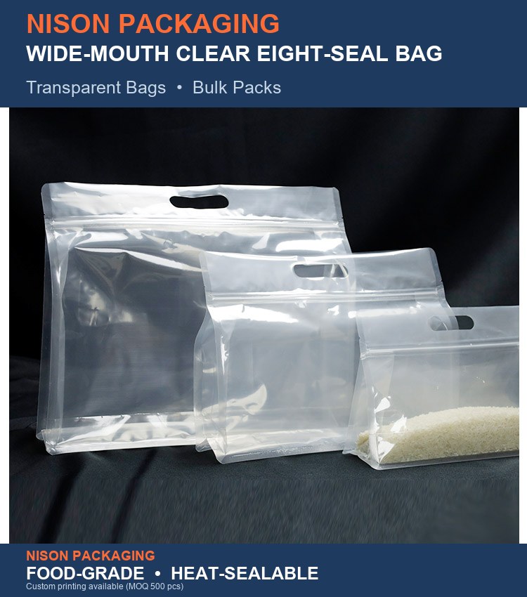 Wide-Mouth Clear Eight-Seal Bag detail 8