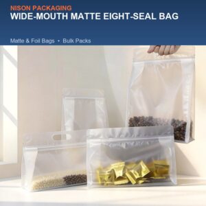 Wide-Mouth Matte Eight-Seal Bag